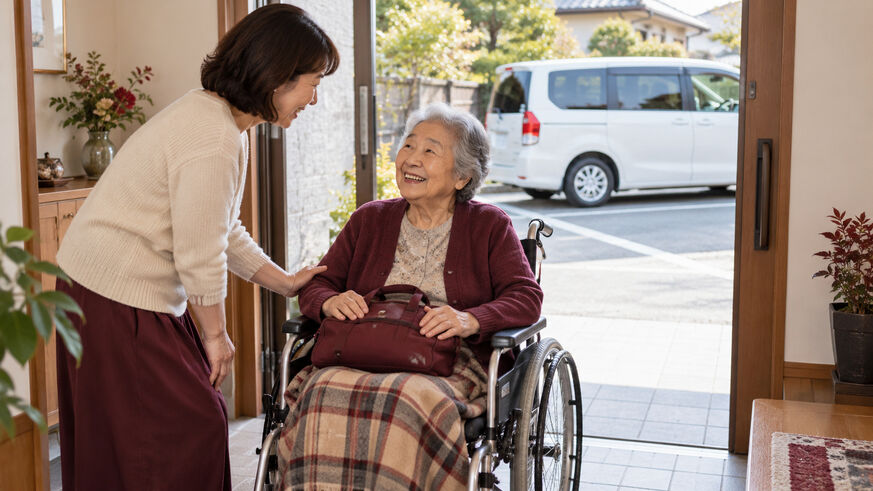 施設から一時帰宅するとき介護タクシーは使える？外泊・帰所の送迎準備