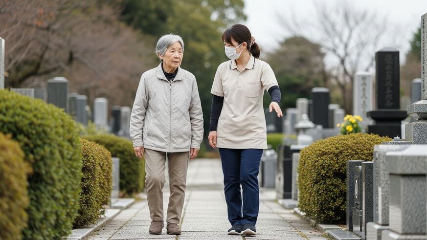 お墓参りが不安な方へ！高齢者でも安心して使える外出サポートと代行サービス活用法